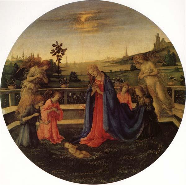Filippino Lippi Adoration of the Christ Child France oil painting art